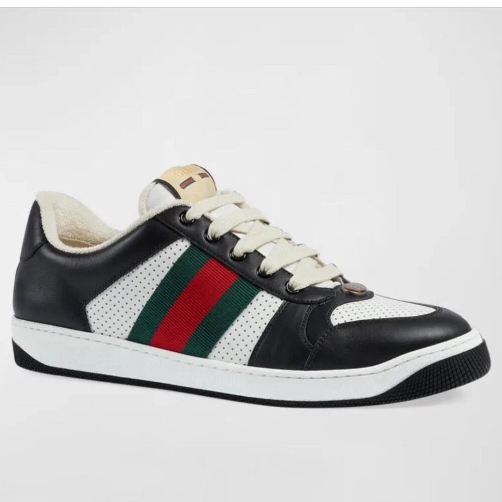 Gucci Men's Screener Signature Web Low top Sneakers - Authentic  and Brand New